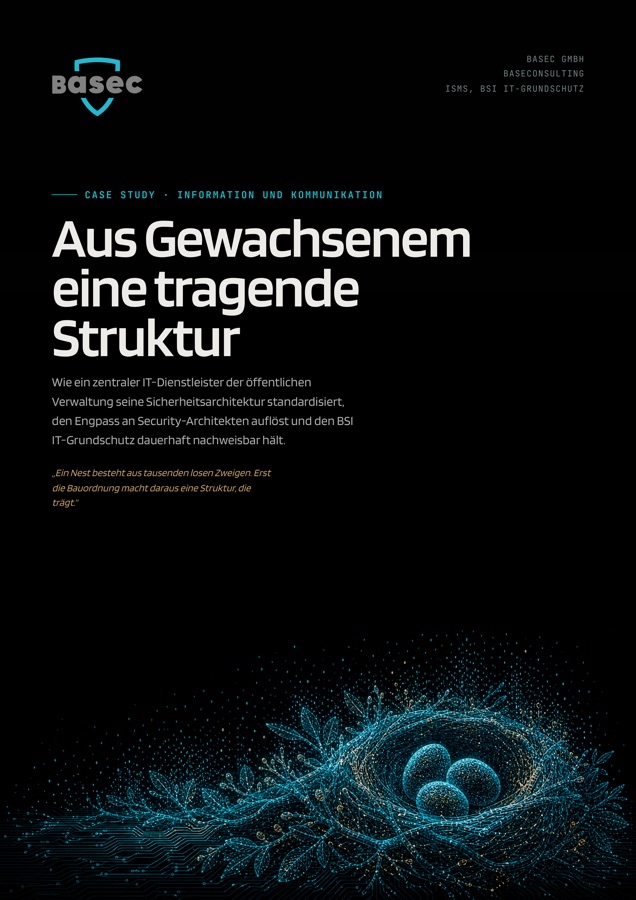 Cover der Case Study: Sicherheitsarchitektur bei einem IT-Dienstleister der öffentlichen Verwaltung