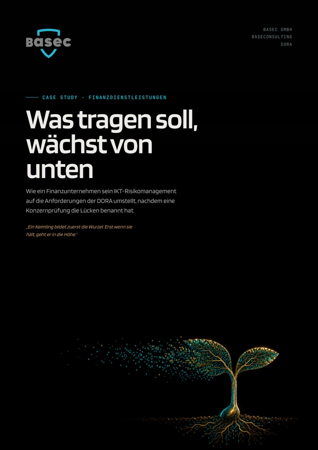 Cover der Case Study: DORA und IKT-Risikomanagement bei einem Finanzdienstleister